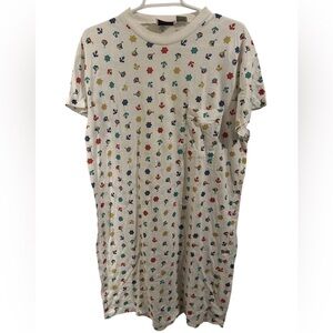 Vintage Fantasies Nautical Ship Anchor Themed Oversized Pajama Nightgown Top